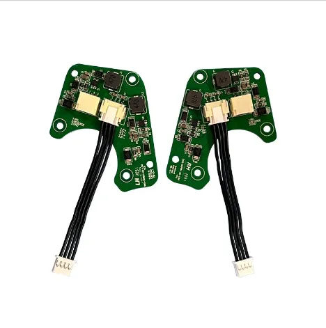 Exit sign emergency control PCBA board with wire harness for emergency lighting